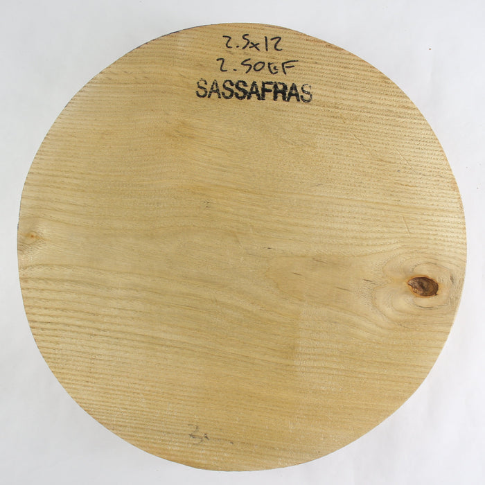 Sassafras Round 12" x 2.5" thick - Stock #40019