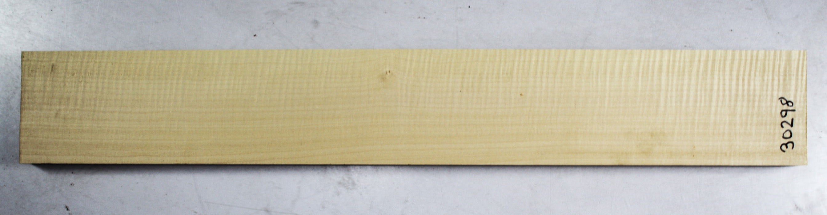 Maple Flame neck blank (2A)  35" x 5" x1.08" - Stock# 3-0298