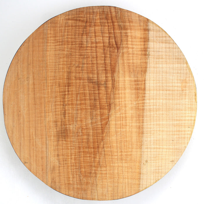 Maple Flame Round, Figured, 15" x 2.5" Thick  - Stock #40449