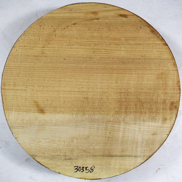 Maple Flame Round (3A Highly Figured) 15" diameter x 2.5" thick - Stock# 3-0358