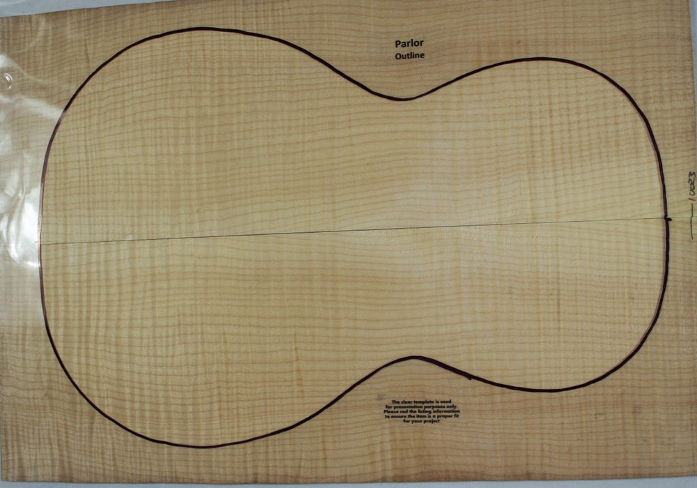 Maple Flame Guitar set, 0.15" thick (+3A FIGURED) - Stock# 3-0023
