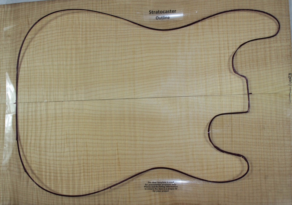 Maple Flame Guitar set, 0.15" thick (+3A FIGURED) - Stock# 3-0023