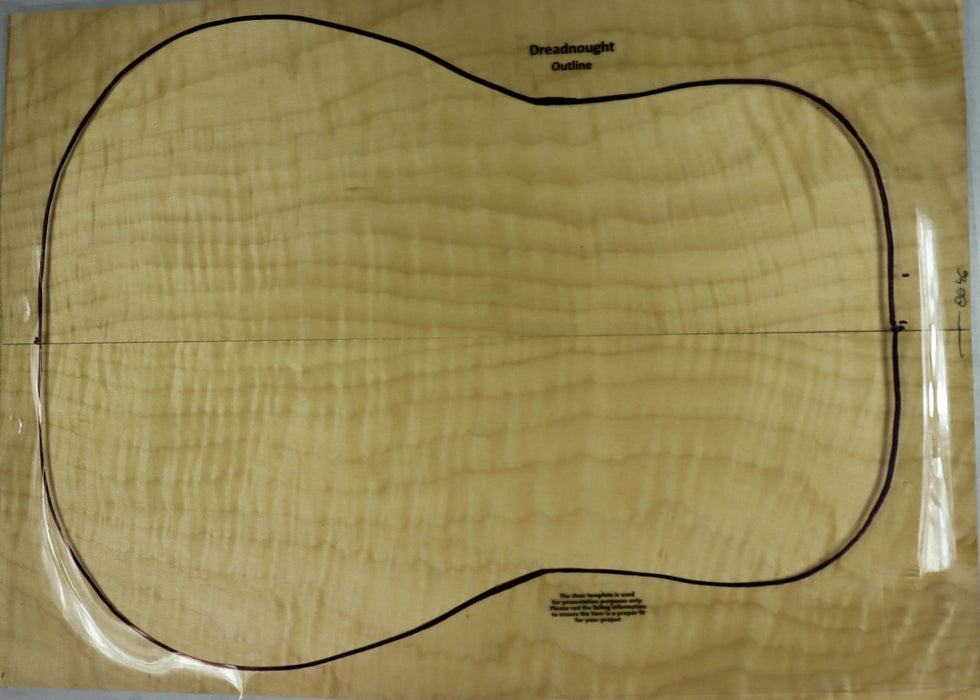 Maple Flame Guitar set, 0.29" thick (+3A FIGURED) - Stock# 2-8646