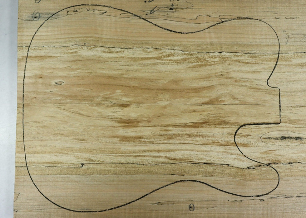 Spalted Maple Guitar set, 0.72" thick (+2A Figured) - Stock# 2-9012