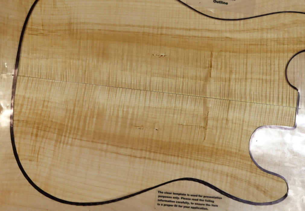 Chestnut Guitar set, 0.27" thick (Figured) - Stock# 2-9059