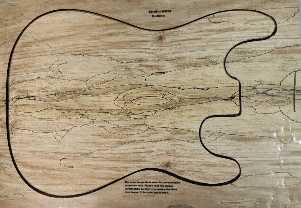 Spalted Maple Guitar set, 0.25" thick (3A Figured) - Stock# 2-9116