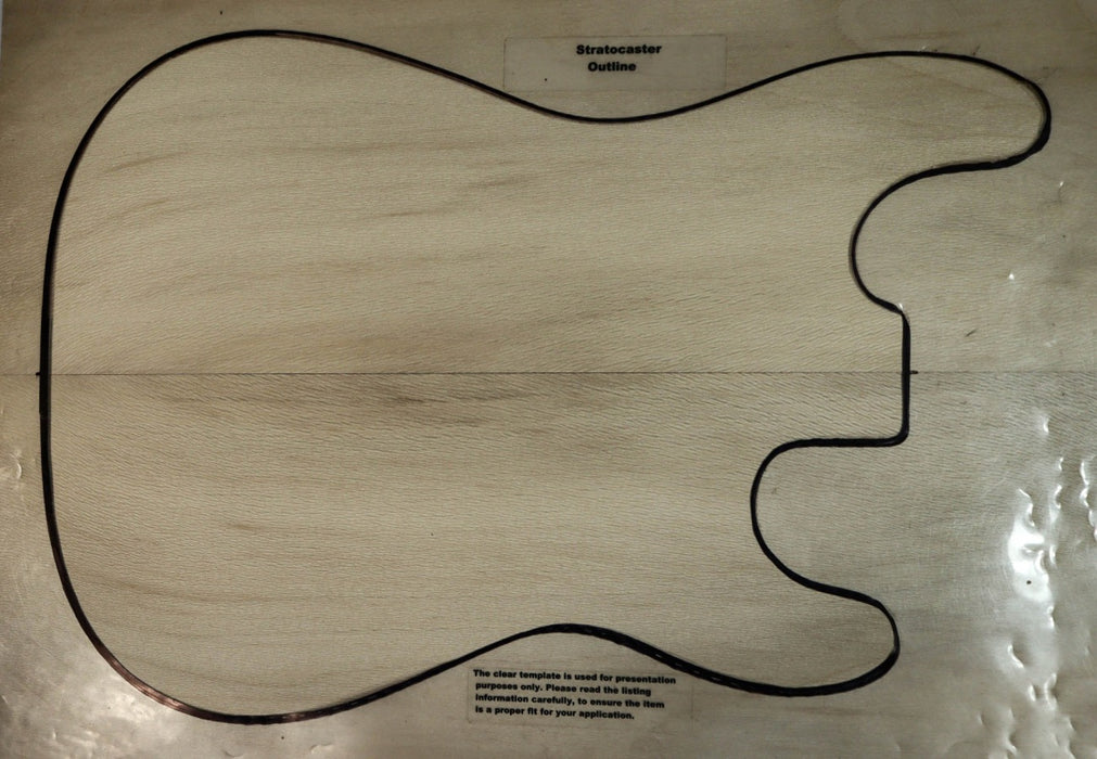 London Plane Guitar set, 0.14" thick (HIGHLY FIGURED) - Stock# 2-9122