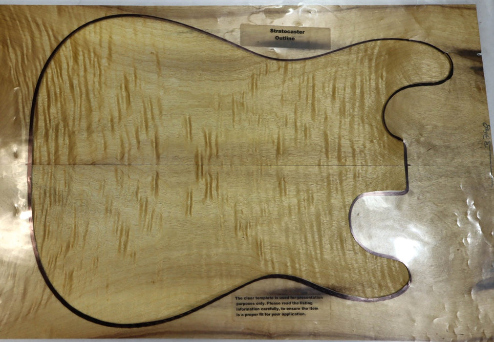 Myrtle Quilt Guitar Set, 0.25" thick - Stock# 2-9135
