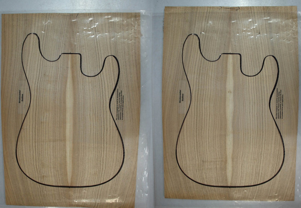 2 matched Japanese Walnut Guitar sets, 0.25" thick - Stock# 2-9143