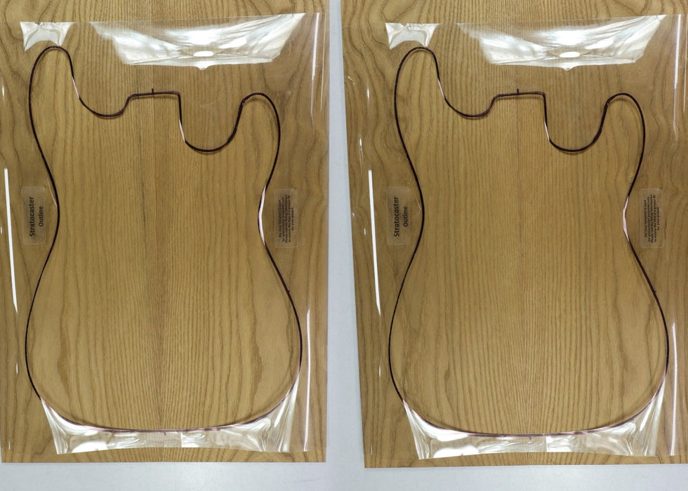 2 matched Torrefied White Ash Guitar sets, 0.28" thick - Stock# 2-9164