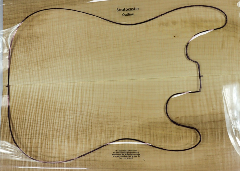 Maple Flame Guitar set, 0.24" thick (+3A FIGURED) - Stock# 2-9192