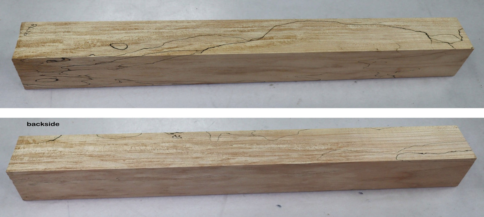 Spalted Maple spindle 2" x 21" - Stock# 2-9578