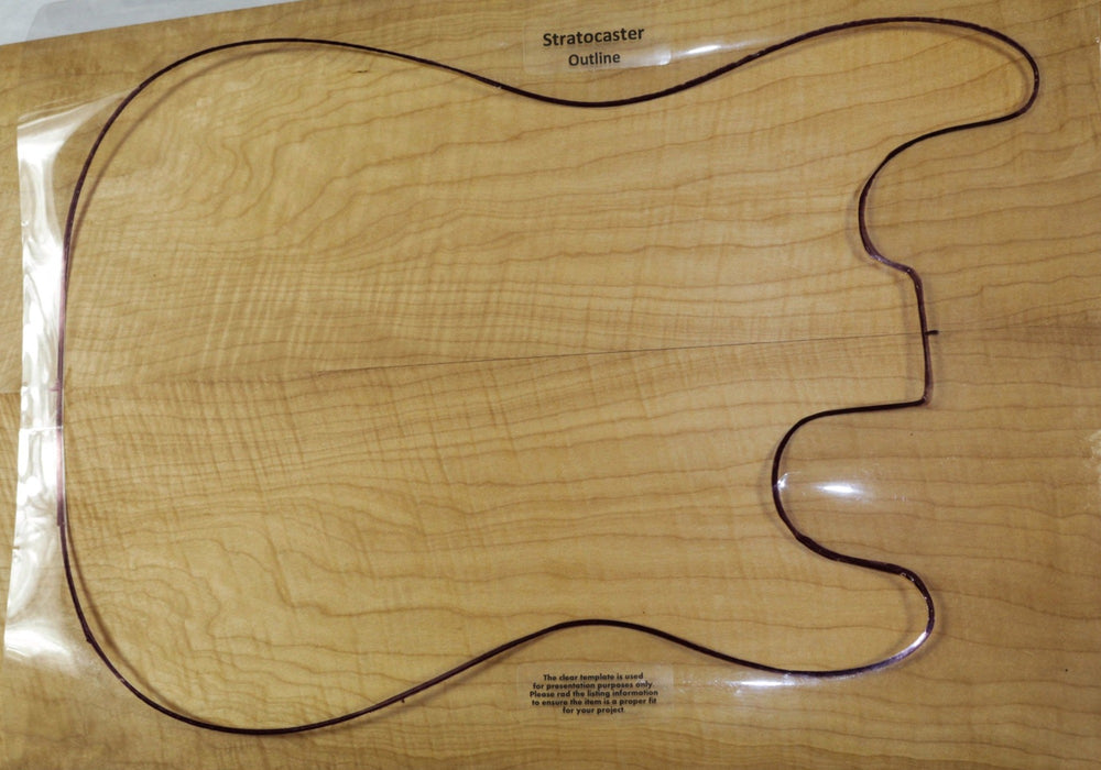 Maple Flame Guitar set, 0.22" thick (3A Figured) - Stock# 2-9722