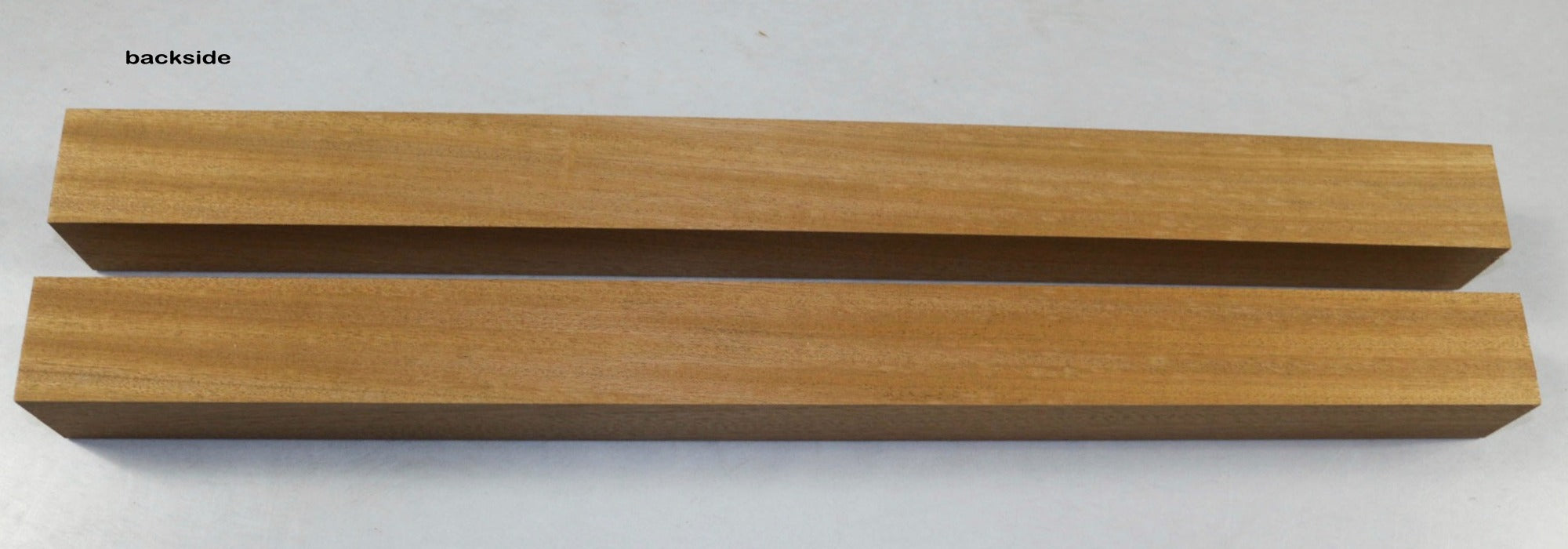 2 Sapele spindles 1.9" x 23.5" long  - Stock# 2-9790