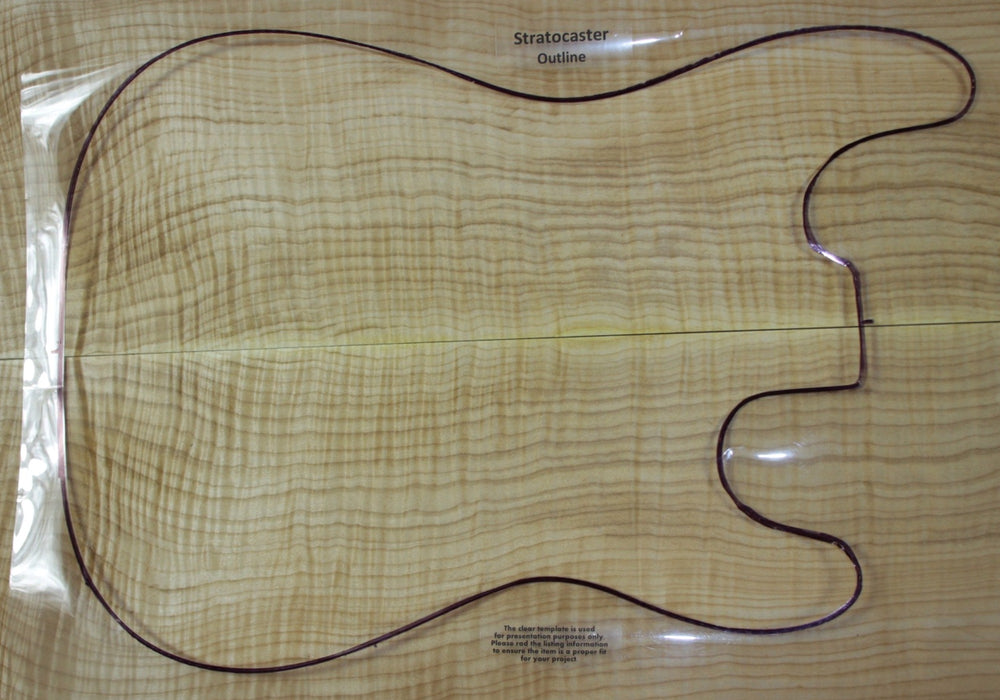 Maple Flame Guitar set, 0.25" thick (+3A FIGURED) - Stock# 2-9894