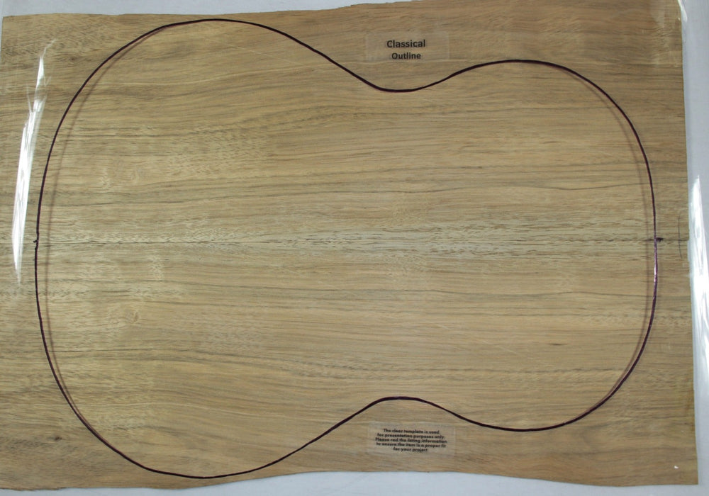 New Guinea Walnut Guitar set, 0.16" thick - Stock# 2-9967