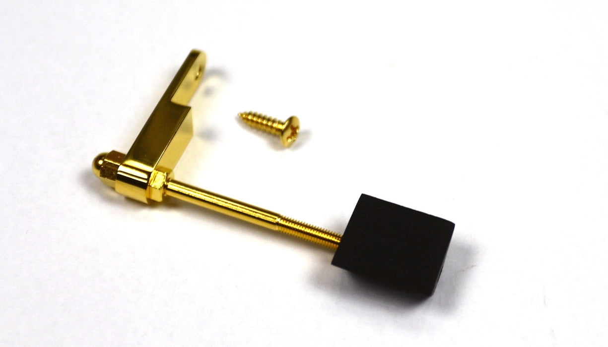 Bracket and Screw for Archtop Guitar Pickguard, Gold