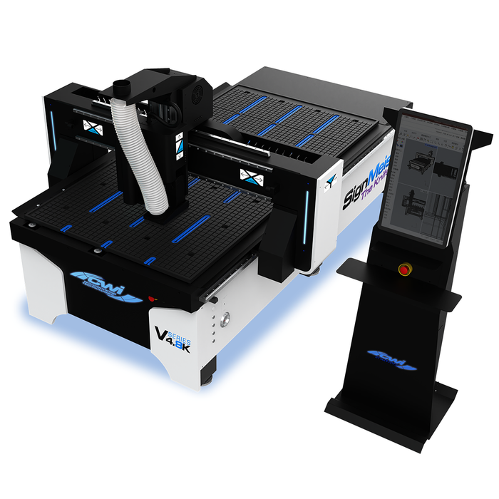 SignMeister V4.8K CNC Router 4' x 8' w. Oscillating Knife System