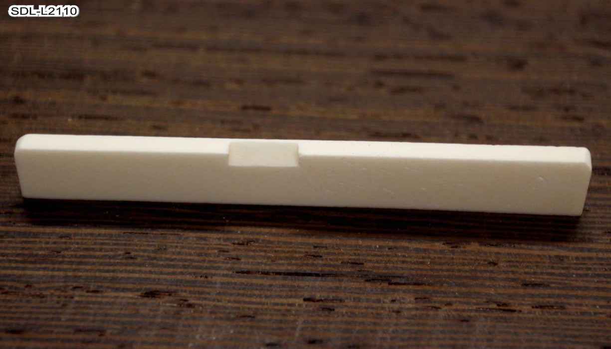 Compensated Bleached Bone Saddle for Acoustic Guitars (81x2.7x9 -10mm)