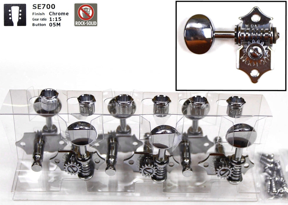Gotoh SE700-C-05M Tuner set for Electric and Acoustic Guitar (3L + 3R)