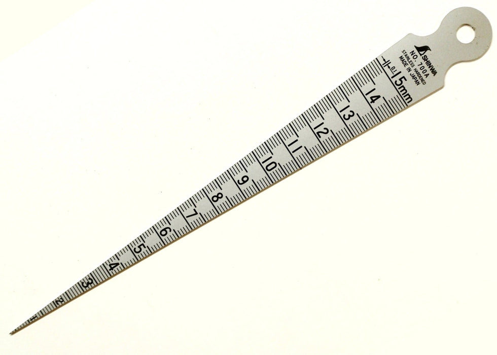 Taper Gauge for 1 to 15mm diameter hole