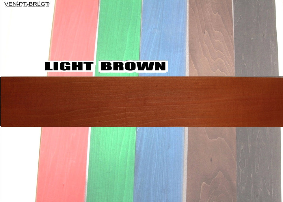 Pressure Dyed Veneer, 0.5 x 100 x 850mm - Light Brown