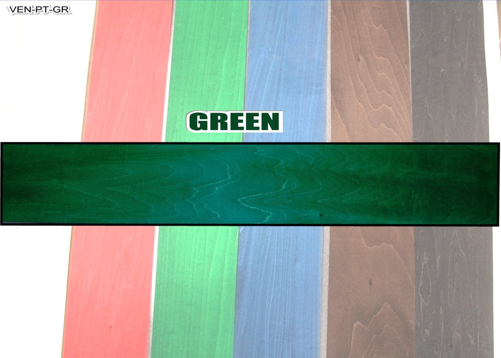 Pressure Dyed Veneer, 0.5 x 100 x 850mm - Green