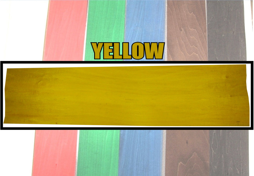 Pressure Dyed Veneer, 0.5 x 200 x 850mm - Yellow